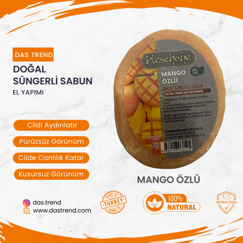 Mango Özlü Doğal Süngerli Sabun